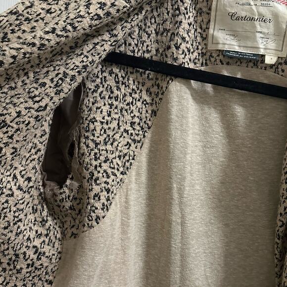 Anthropologie Cartonnier Rowan Leopard
Print Knit Car Coat Women’s size Small - Picture 12 of 13
